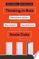Cover of Thinking in Bets
