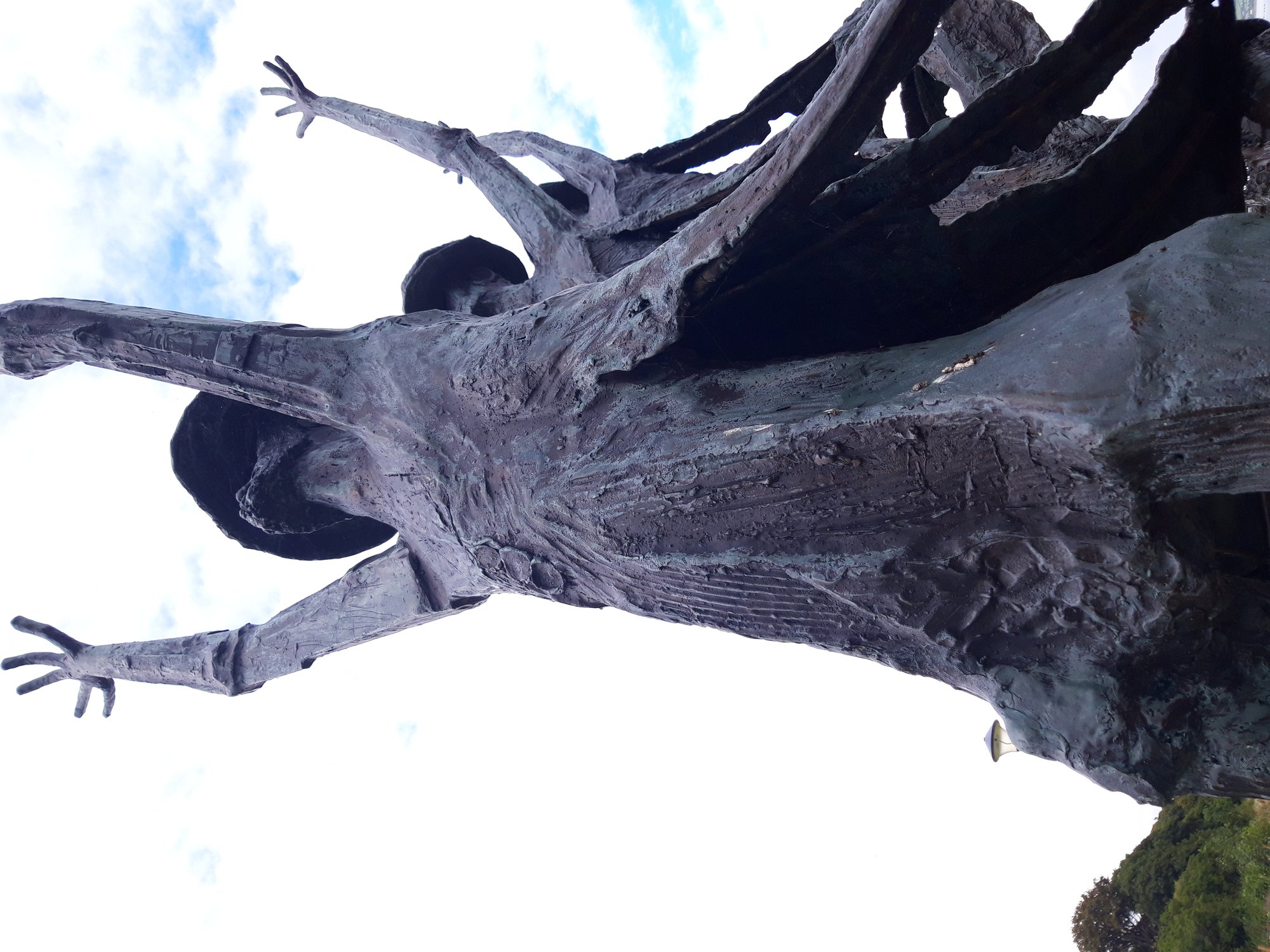 Flight of the Earls memorial sculpture at Rathmullan