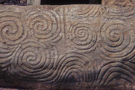 Carved entrance stone at Newgrange