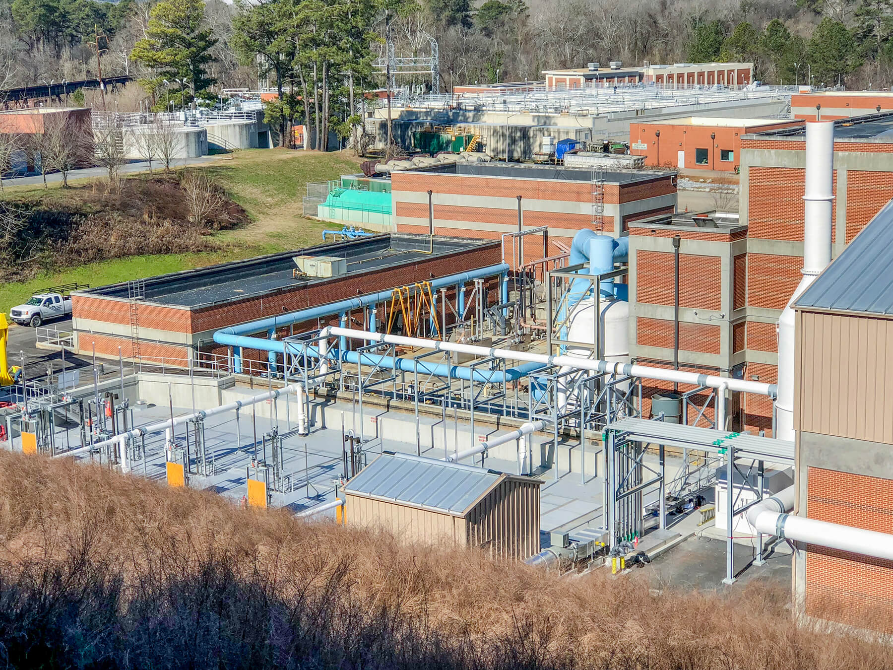 Aerial view of R.M. Clayton Water Reclamation Center 